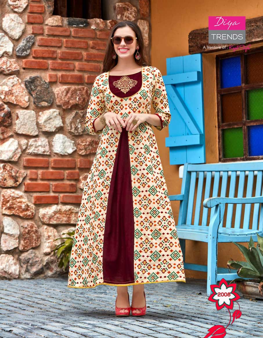 Galleria's Vol-2 Diya Trends Long Embroidery Kurti Galleria's Vol-2 Diya Trends Long Embroidery Kurti